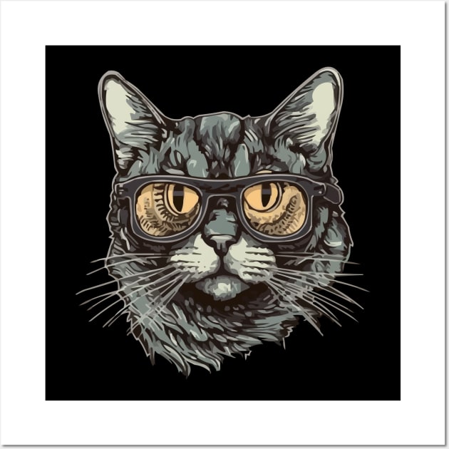 Sneaky Cat Wall Art by Pixy Official